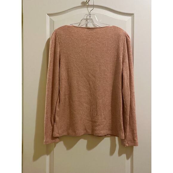 J. Crew Puff Sleeved Soft Ribbed V-Neck Sweater - Picture 5 of 8